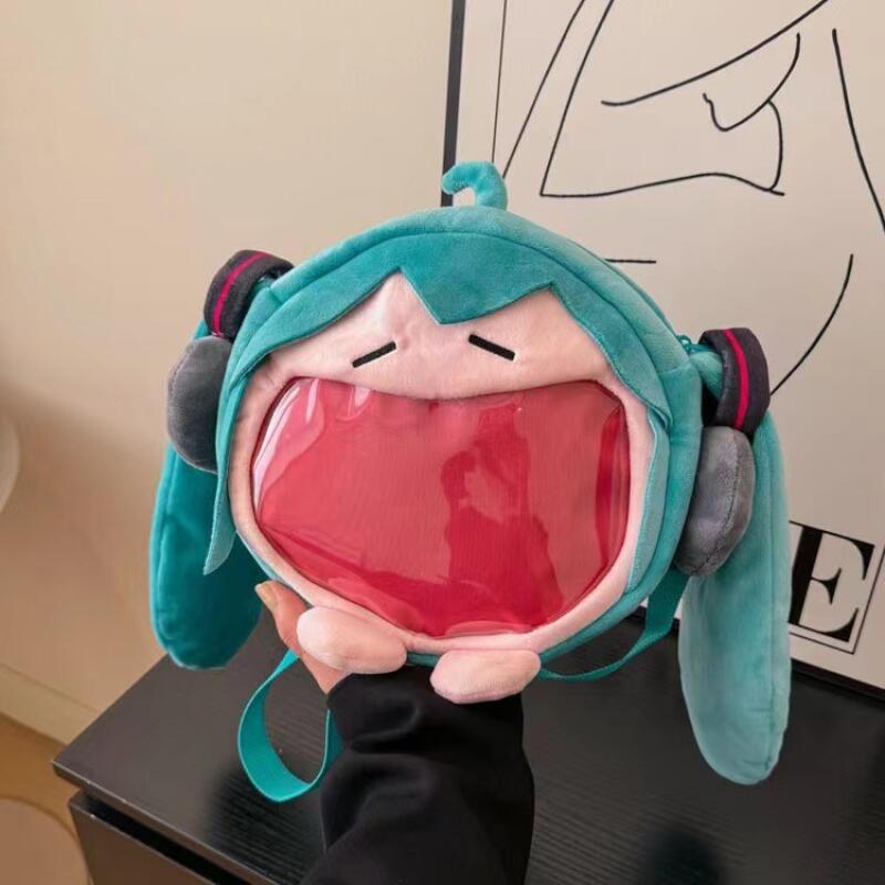 Anime Merchandise Bag - Japon Tarzı Hatsune Miku Peluş Crossbody