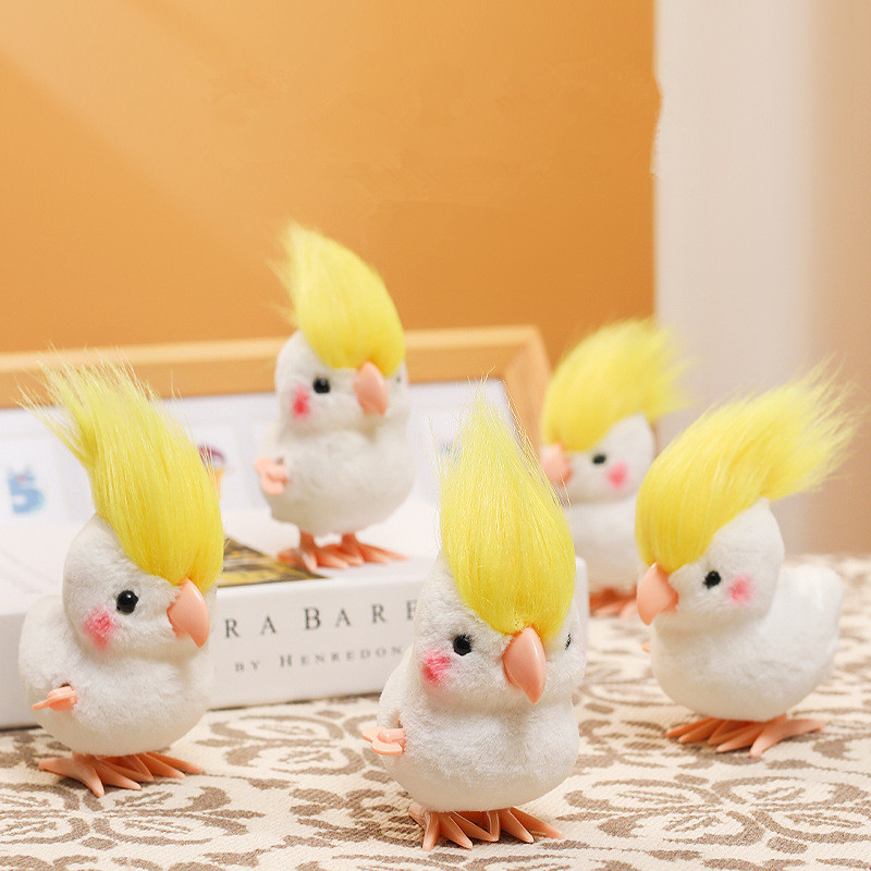 Plush Doll Anime - INS Kawaii Zıplayan Papağan Simüle Edilmiş