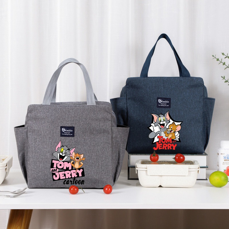 Anime Tote Bag - Tom ve Jerry Büyük Kapasiteli Öğle