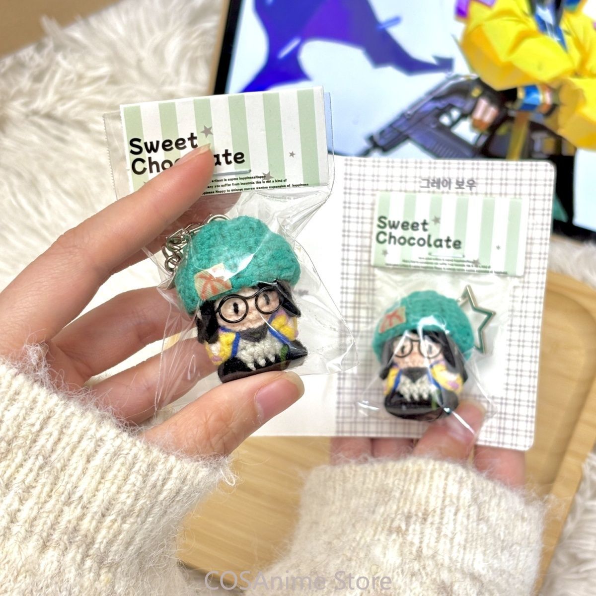 Anime Merchandise Bag - VALORANT Killjoy Oyunu Cosplay Örgü Vücut