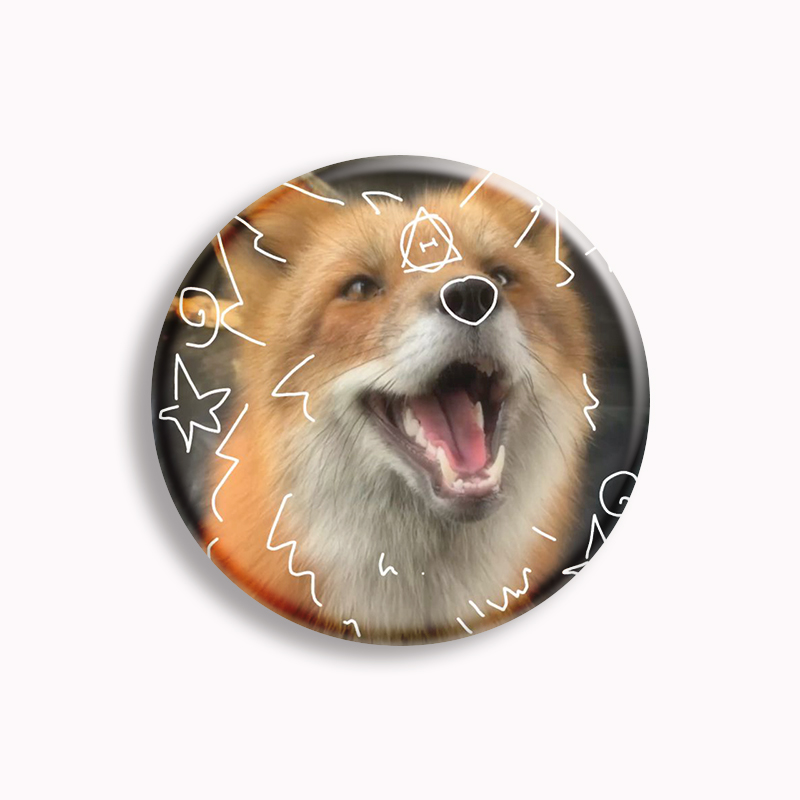 Therian sembol düğme Pin tilki - Pin Button Badge incelemesi ve fiyatı